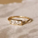 Three Stone Ring - Edith